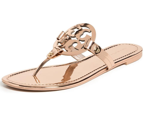 Tory Burch Women's Miller Sandals, Rose Gold, 7 Medium US