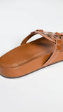Tory Burch Women's Miller Cloud Sandals, Bourbon Miele, Tan, 5.5 Medium US