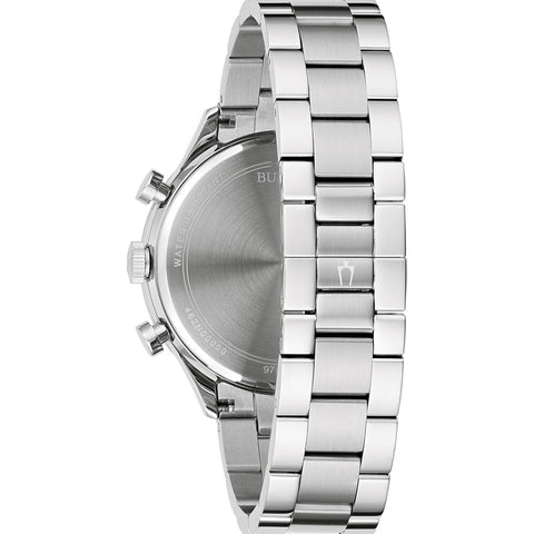 Bulova Men's Classic 6-Hand Chronograph Quartz Silver Stainless Steel Watch