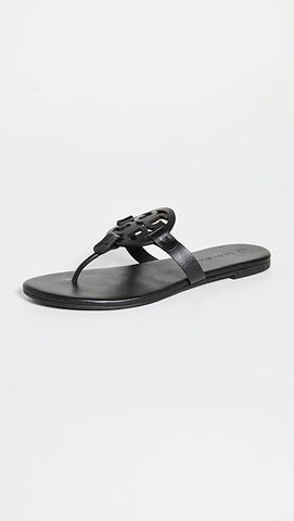 Tory Burch Women's Miller Thong Sandals, Perfect Black, 5 Medium US