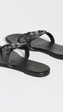 Tory Burch Women's Miller Thong Sandals, Perfect Black, 5 Medium US