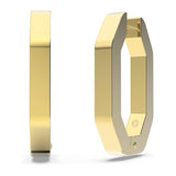 Swarovski Dextera Hoop Earrings with White Swarovski Crystals in Pavé on Rose Gold-Tone Plated Setting