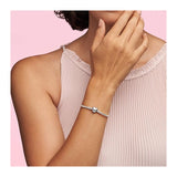 PANDORA Moments Heart Clasp Snake Chain Bracelet - Compatible Moments Charms