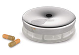 Alessi BM08 YoYo - Pill Box in 18/10 Stainless Steel and thermoplastic Resin