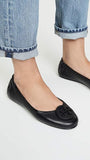 Tory Burch Women's Minnie Travel Ballet Flats, Perfect Black, 7 Medium US