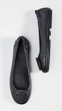 Tory Burch Women's Minnie Travel Ballet Flats, Perfect Black, 7 Medium US