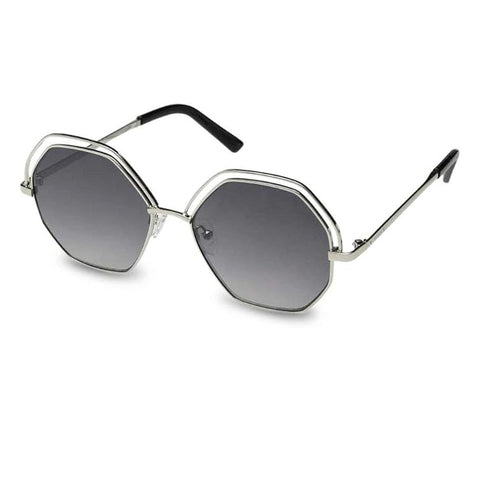 GUESS GF0337 Shiny Light Nickeltin/Gradient Smoke One Size