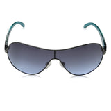 Guess Women's GUF212 Sunglasses, Shiny Gunmetal Turquoise