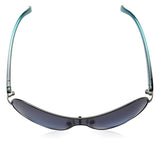 Guess Women's GUF212 Sunglasses, Shiny Gunmetal Turquoise