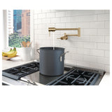 Delta Faucet 1165LF-CZ, Contemporary Wall Mount Pot Filler in Champagne Bronze