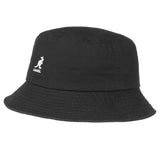 Kangol Washed Bucket Hat - Color: Black, Size: Large