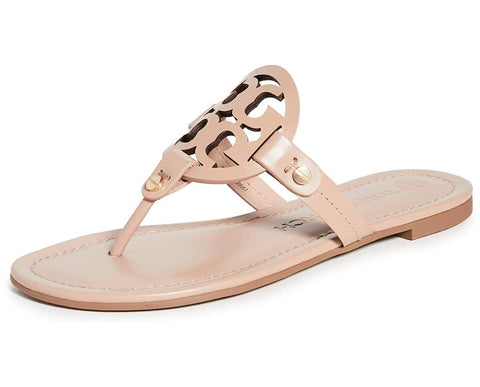 Tory Burch Women's Miller Thong Sandals, Light Makeup, Tan, 9 Medium US
