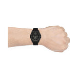 A|X Armani Exchange Men's Chronograph Black Silicone Watch