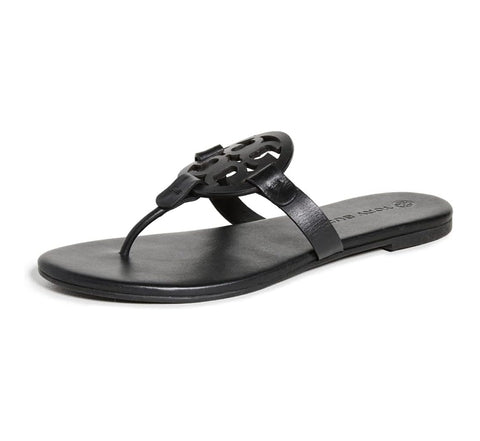 Tory Burch Women Miller Thong Sandals  Perfect Black  8.5 Medium US