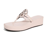 Tory Burch Women's Miller Wedges, Soft Pink, 8 Medium US