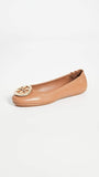 Tory Burch Women's Minnie Travel Ballet Flats, Royal Tan/Gold, 9.5 Medium US