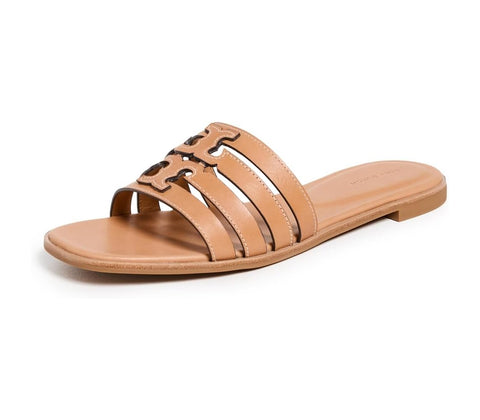 Tory Burch Women's INES Cage Slides, Camello/Camello, Tan, 11 Medium US
