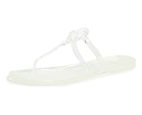 Tory Burch Women's Mini Miller Thong Flip Flops, Clear, 9 Medium US