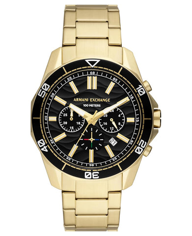 A|X Armani Exchange Men's Chronograph Gold-Tone