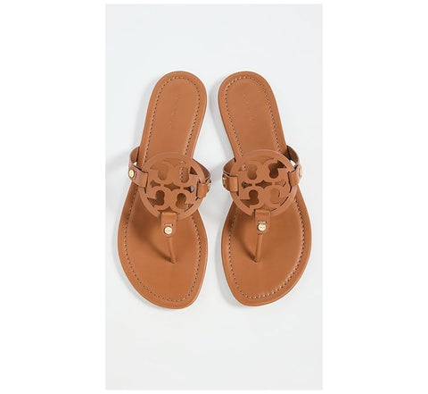 Tory Burch Women Miller Sandals  Vintage Vachetta  Brown  Tan  7 Medium US