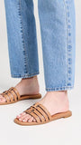 Tory Burch Women's INES Cage Slides, Camello/Camello, Tan, 11 Medium US