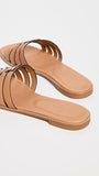 Tory Burch Women's INES Cage Slides, Camello/Camello, Tan, 8 Medium US