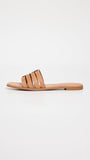 Tory Burch Women's INES Cage Slides, Camello/Camello, Tan, 8 Medium US