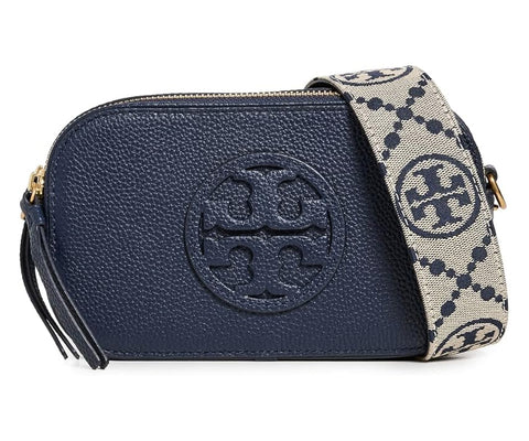Tory Burch Women's Mini Miller Crossbody Bag, Tory Navy, Blue, One Size