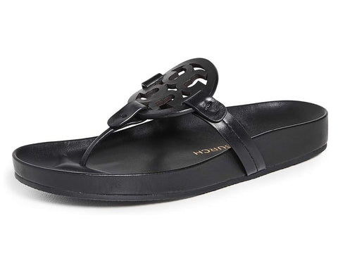 Tory Burch Women's Miller Cloud Sandals, Perfect Black, 5 Medium US