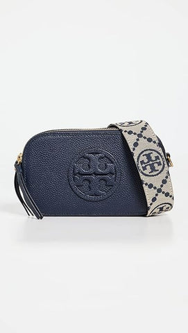 Tory Burch Women's Mini Miller Crossbody Bag, Tory Navy, Blue, One Size