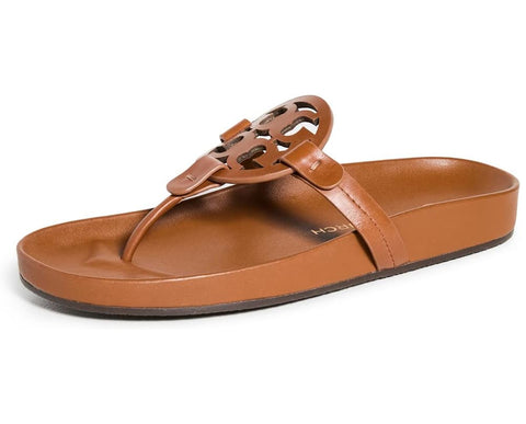 Tory Burch Women's Miller Cloud Sandals, Bourbon Miele, Tan, 7 Medium US