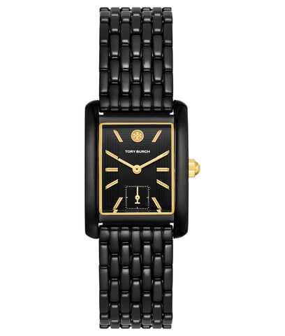 Tory Burch Women s Eleanor Black Stainless Steel Bracelet Watch