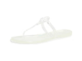Tory Burch Women's Mini Miller Thong Flip Flops, Clear, 6 Medium US