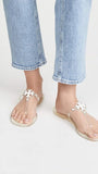 Tory Burch Women's Mini Miller Thong Flip Flops, Clear, 6 Medium US
