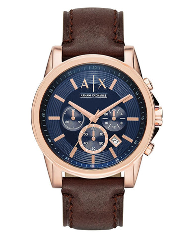 AX Armani Exchange Chronograph Watch for Men with Leather, Stainless Steel or Silicone Band