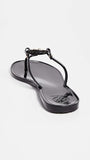 Tory Burch Women's Mini Miller Thong Flip Flops, Perfect Black, 12 Medium US
