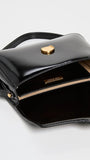 Tory Burch Women's Robinson Spazzolato Convertible Shoulder Bag, Black, One Size