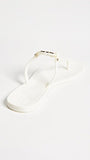 Tory Burch Women's Mini Miller Flip Flops, Ivory, Off White, 10 Medium US