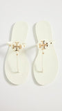 Tory Burch Women's Mini Miller Flip Flops, Ivory, Off White, 10 Medium US