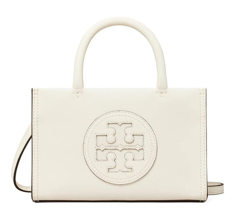 Tory Burch Women's Ella Bio Mini Tote, Warm White, One Size