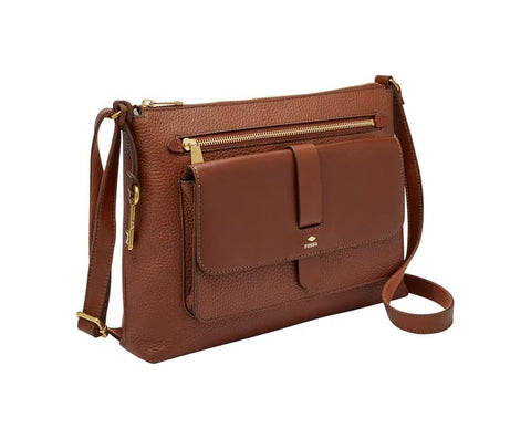 Fossil Kinley Crossbody Brown 2 One Size