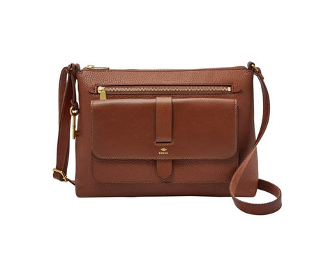 Fossil Kinley Crossbody Brown 2 One Size