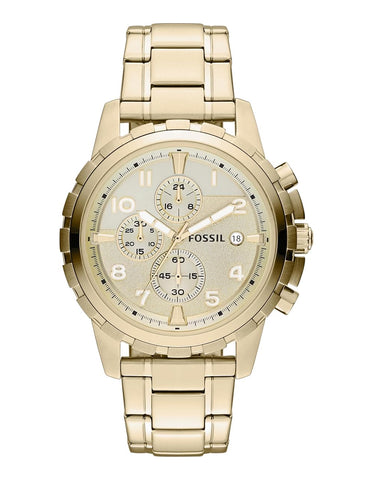 Fossil Dean Men's Dress Watch with Chronograph Display and Stainless Steel Bracelet Band