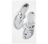 Tory Burch Women Miller Sandals  Argento  Silver  Metallic  10.5 Medium US