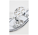 Tory Burch Women Miller Sandals  Argento  Silver  Metallic  10.5 Medium US