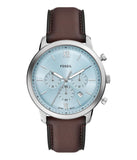 Fossil Men's Neutra Chronograph Brown Leather Watch