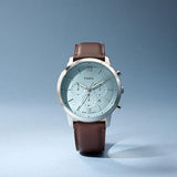 Fossil Men's Neutra Chronograph Brown Leather Watch