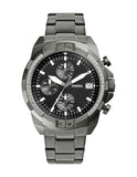 Fossil Bronson Men's Watch with Stainless Steel Bracelet or Genuine Leather Band, Chronograph or Three-Hand Analog Display