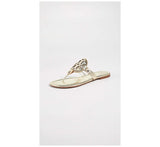 Tory Burch Women Miller Thong Sandals  Spark Gold  9.5 Medium US