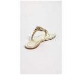 Tory Burch Women Miller Thong Sandals  Spark Gold  9.5 Medium US